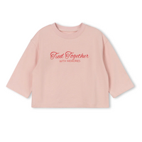 Cabana Pink Pop Up Detail Embellished Tee