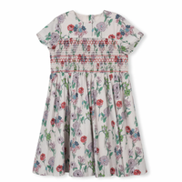 One Child Floral Ezzie Floral Printed Smocking Dress