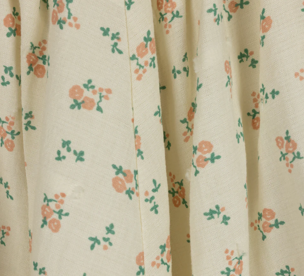 One Child Floral Vince Printed Linen Skirt