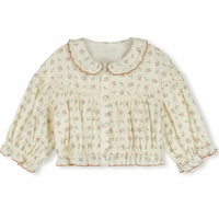 One Child Floral Vince Printed Linen Blouse