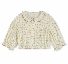 One Child Floral Vince Printed Linen Blouse