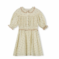 One Child Floral Vince Printed Linen Dress