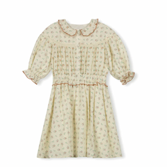One Child Floral Vince Printed Linen Dress