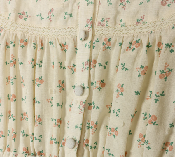 One Child Floral Vince Printed Linen Dress