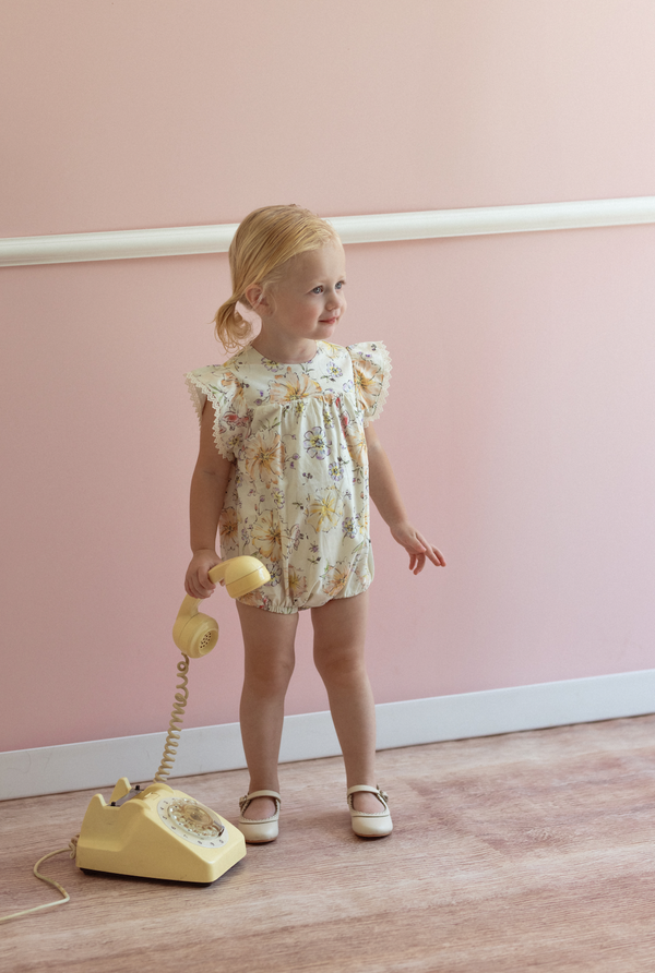 Belati YELLOW FLORAL ROMPER (BBB209)