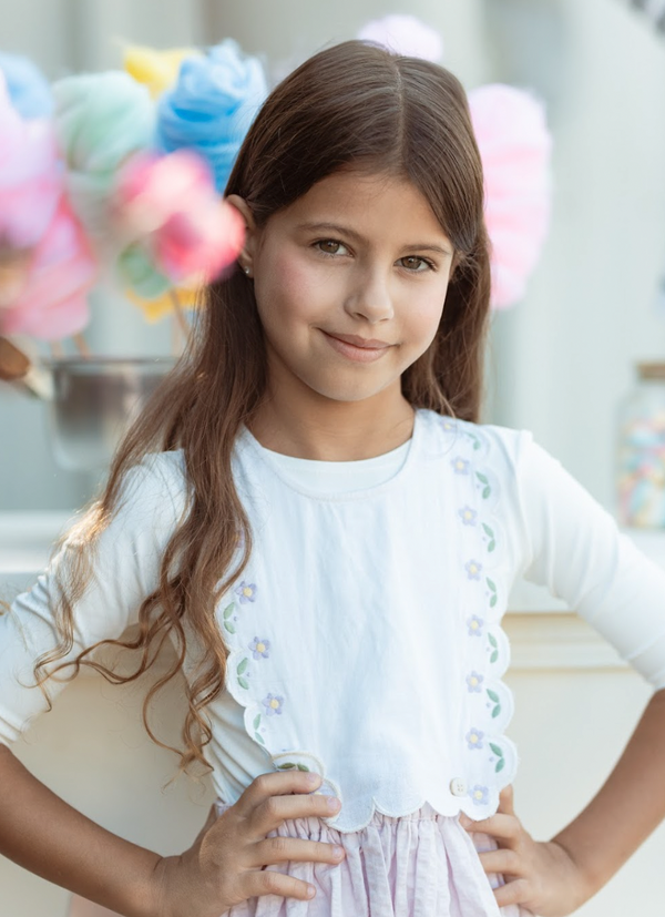 Belati PINK SCALLOP APRON DRESS (BDR203)