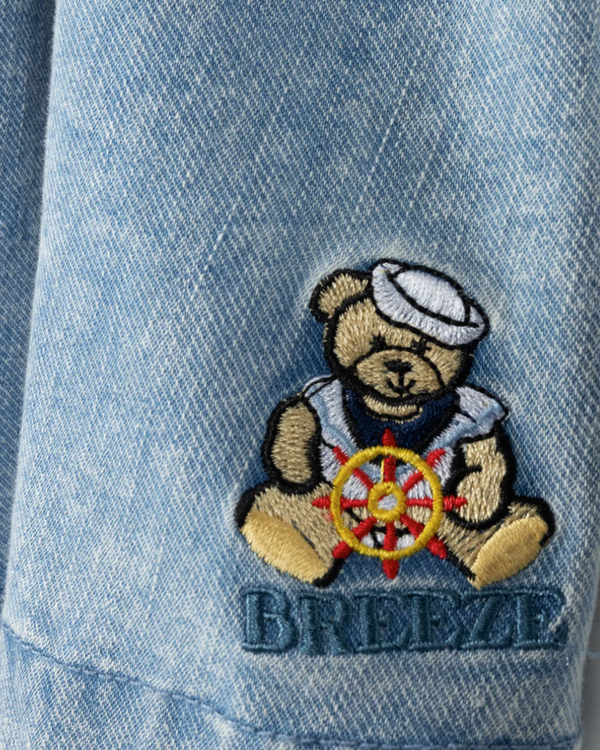 Phil and Phoebe Denim Teddy Bear Detailed Skirt