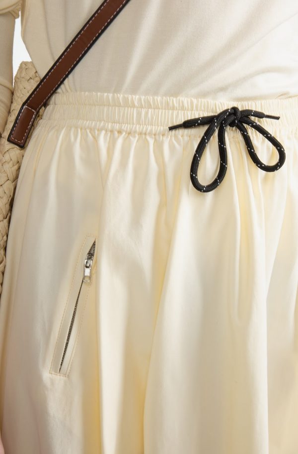 HEV Ivory Cord Tie Skirt (HSK799)