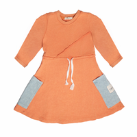 Tiny Too Orange Dress Long Sleeve