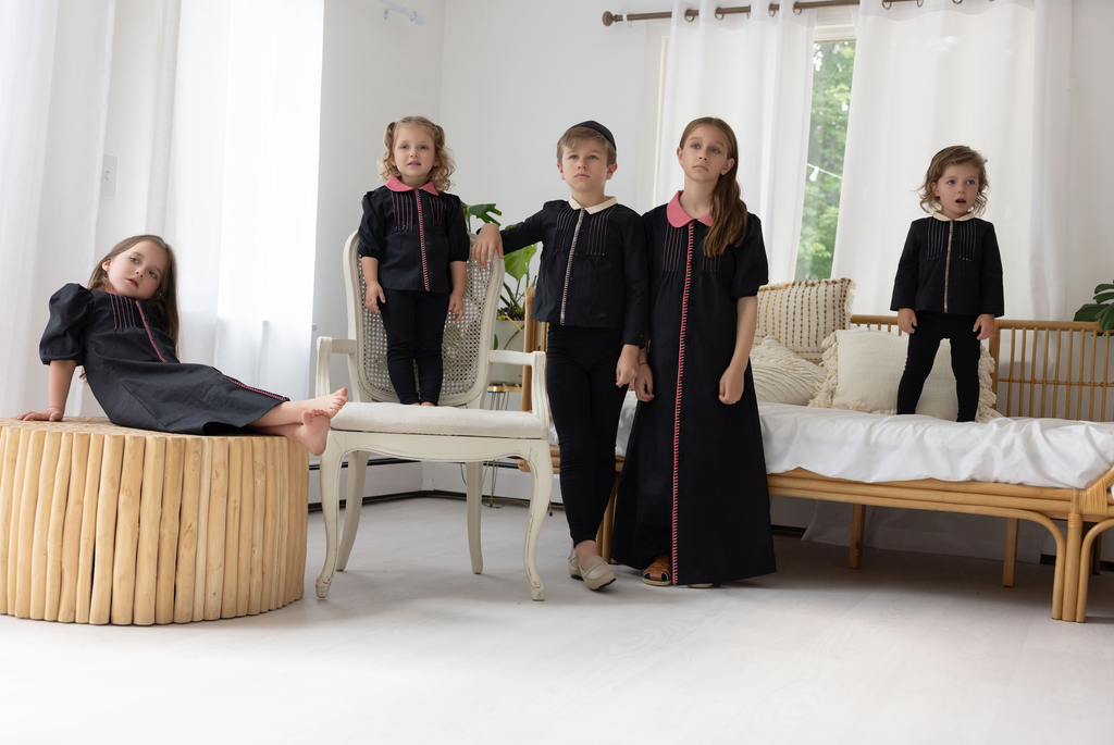 Miss Mini Pintuck Maxi Shabbos Set Boy | Buttons Bebe