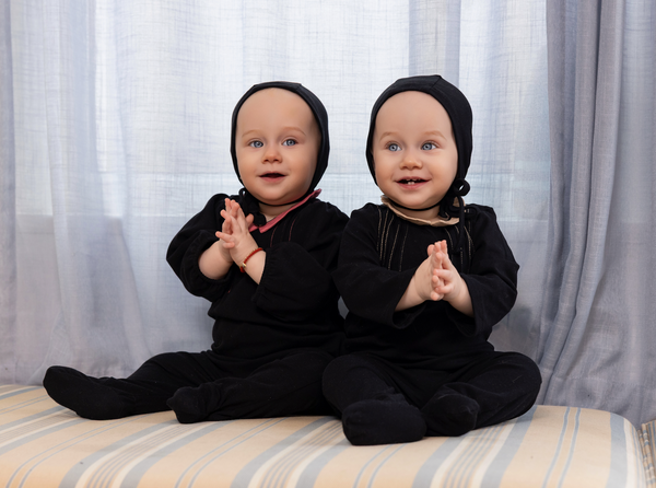 Miss Mini Pintuck Maxi Shabbos Romper Boy