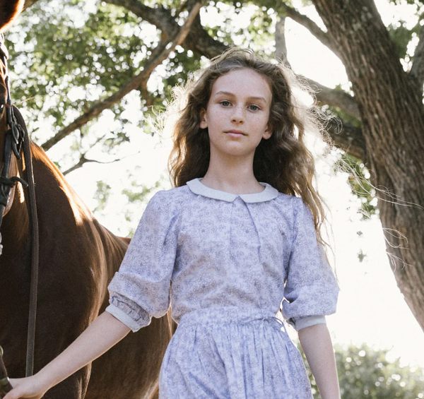 Analogie By Lil Legs Mountain Meadows Skirt - Clear Blue