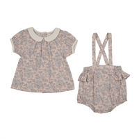Analogie By Lil Legs Mountain Meadows Bloomer Set - Bud Pink