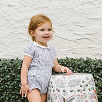 Analogie By Lil Legs Mountain Meadows Bloomer Set - Clear Blue