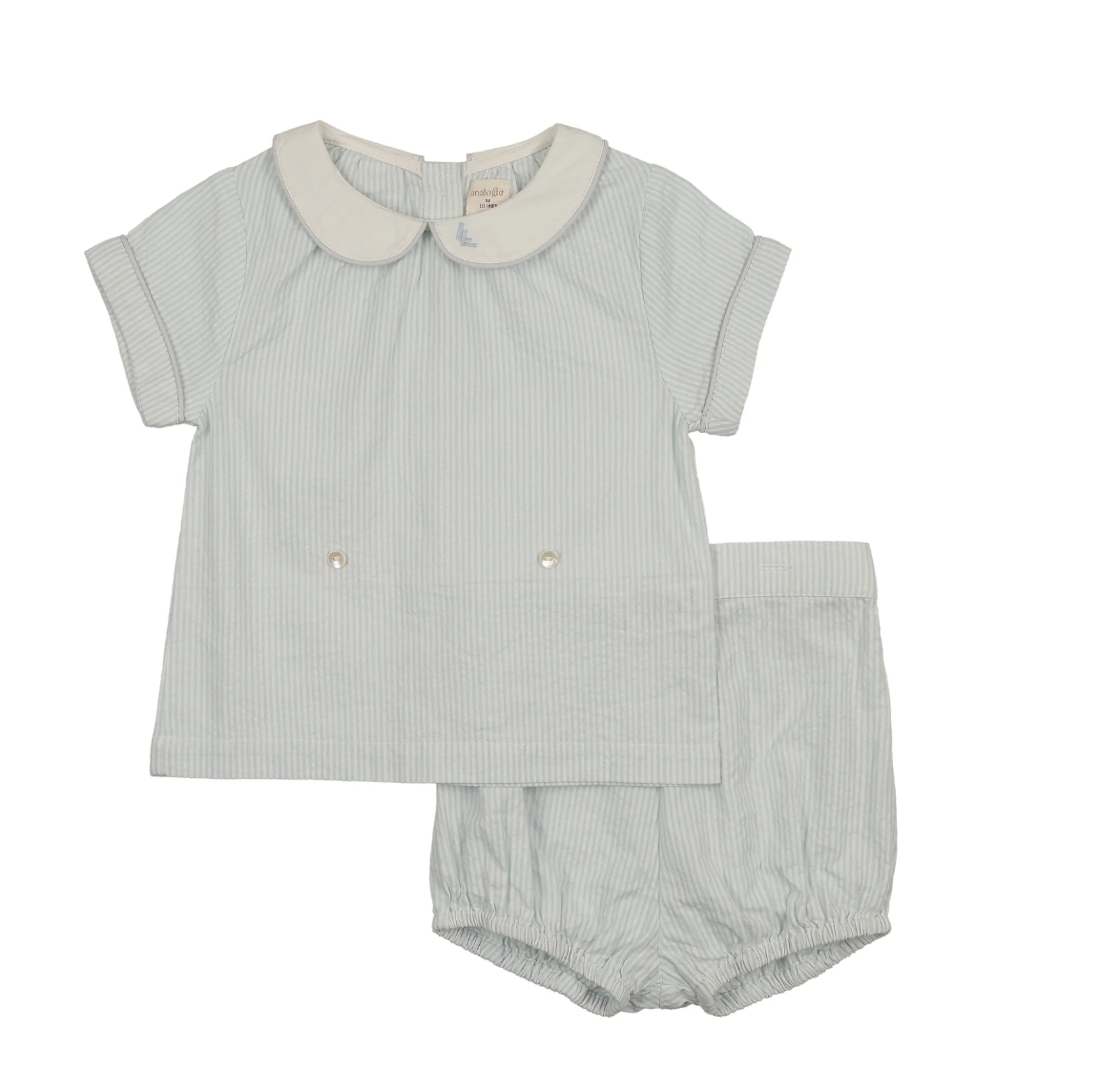 Analogie By Lil Legs Mountain Meadows Toddler Set - Clear Blue