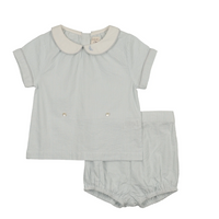 Analogie By Lil Legs Mountain Meadows Toddler Set - Clear Blue
