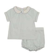 Analogie By Lil Legs Mountain Meadows Toddler Set - Clear Blue