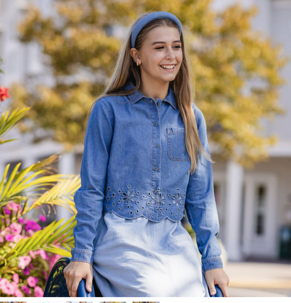 Poet Lisa Denim Shirt