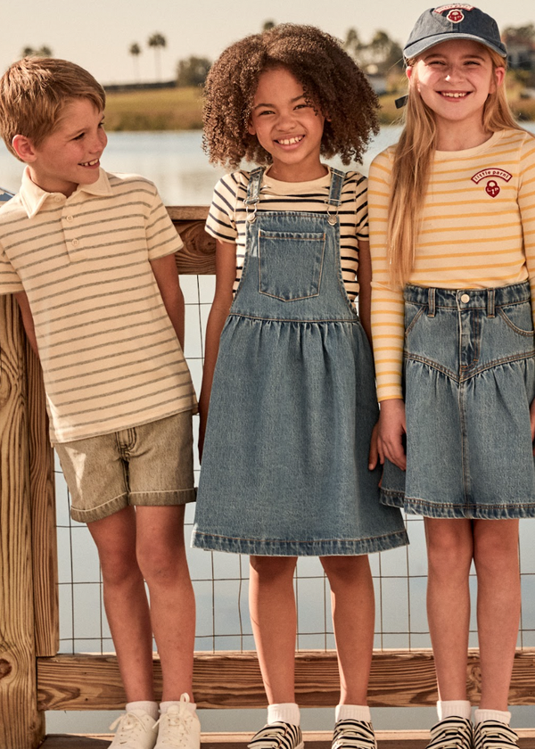 Little Parni Blue Denim Short Skirt (K606)