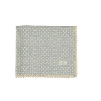 Bebe Organic Crochet Sky Blue Crochet Blanket