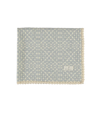 Bebe Organic Crochet Sky Blue Crochet Blanket