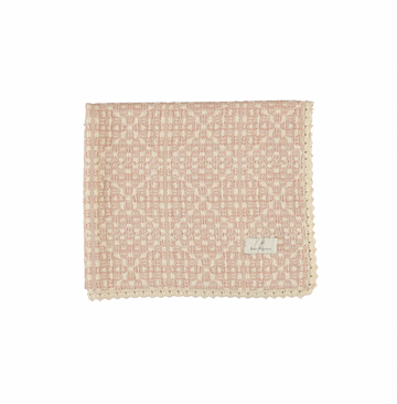 Bebe Organic Crochet Faded Rose Crochet Blanket