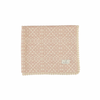 Bebe Organic Crochet Faded Rose Crochet Blanket
