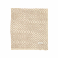 Bebe Organic Crochet Taupe Crochet Blanket