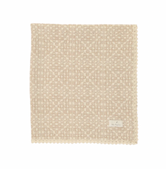 Bebe Organic Crochet Taupe Crochet Blanket