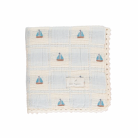 Bebe Organic Atlantic Boat Patchwork Sailor Special Blanket