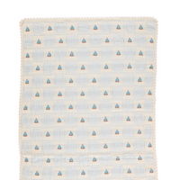 Bebe Organic Atlantic Boat Patchwork Sailor Special Blanket