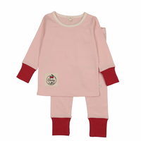 Analogie By Lil Legs Color Block Lounge Set - Pink