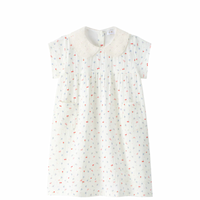 Coco Blanc Cherry Guaze Short Sleeve Cherry Guaze Dress