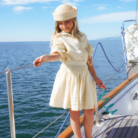 Calla Lili Girl Linen Skirt - Yellow