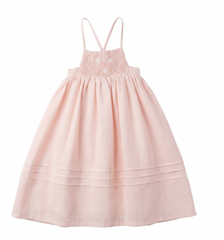 Calla Lili Girl Dress With Daisies - Pink (preorder)