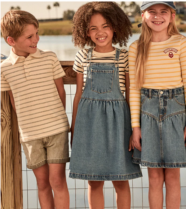 Little Parni Blue Denim Short Skirt (K606)