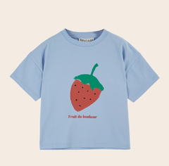 Emile Et Ida - Ciel Blue Strawberry T-shirt