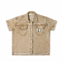 Birnham On The Sea Boys Shirt Desert Denim