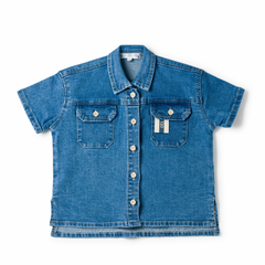 Birnham On The Sea Boys Shirt Denim