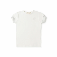 Birnham On The Sea Smocked Tee White/Blue
