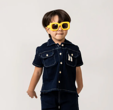 Birnham On The Sea Button Down Shirt Indigo