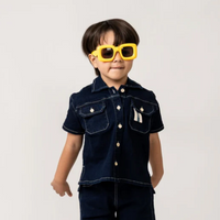 Birnham On The Sea Button Down Shirt Indigo