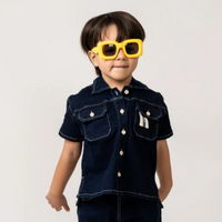 Birnham On The Sea Button Down Shirt Indigo