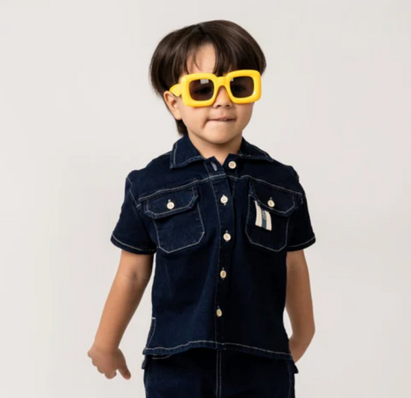 Birnham On The Sea Button Down Shirt Indigo