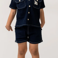 Birnham On The Sea Boy Shorts Indigo