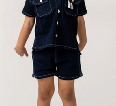 Birnham On The Sea Boy Shorts Indigo