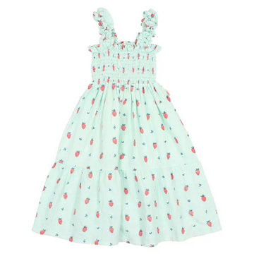 Buho Aqua Strawberry Dress