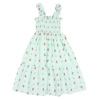 Buho Aqua Strawberry Dress