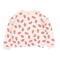 Buho Cream Pink Strawberry Sweatshirt