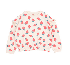 Buho Cream Pink Strawberry Sweatshirt